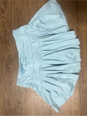 GoldHinge Light Blue Pleated Tennis Skirt